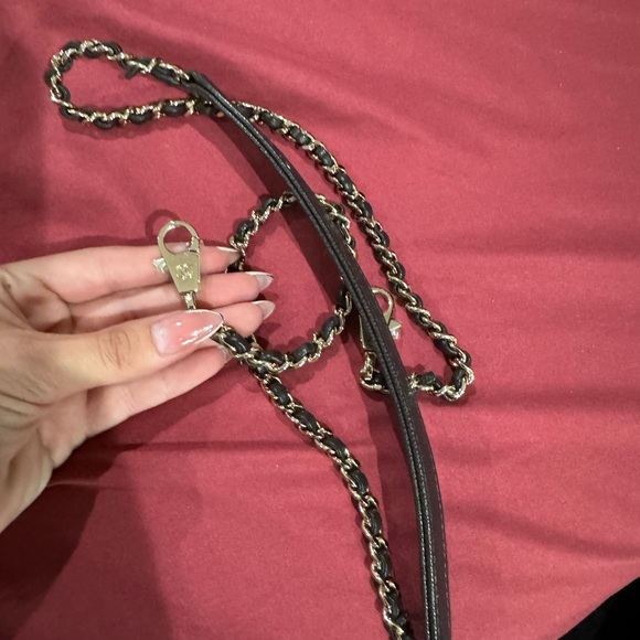 Chanel quilted caviar small coco handle dark brown with alligator handle - Picture 12 of 15